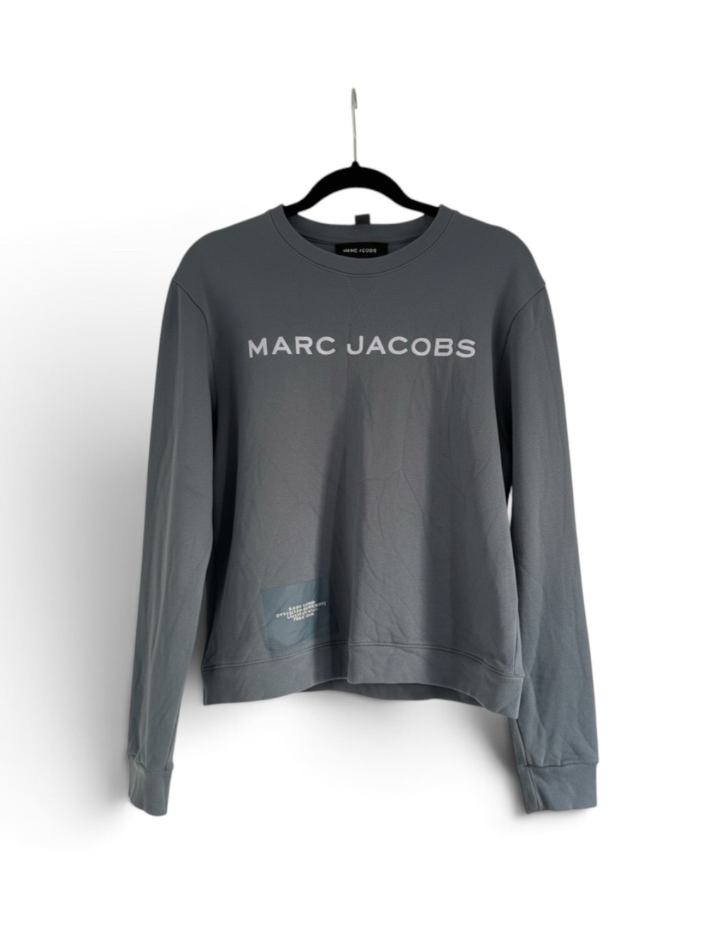 Marc Jacobs Women’s Blue Gray Logo Sweatshirt